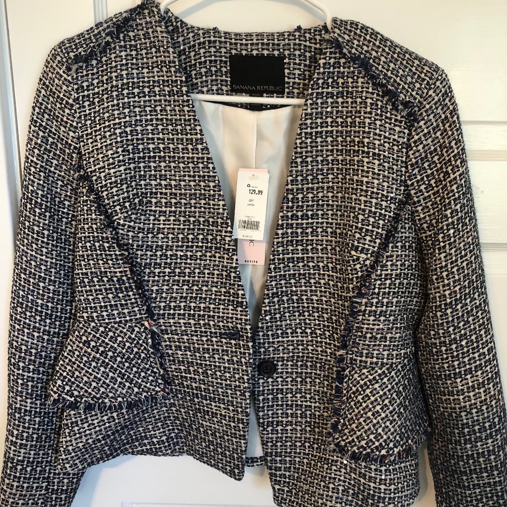 Cropped blazer NWT